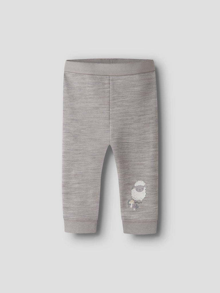 Leggings Merinoull/Bomull Wup Får Grå