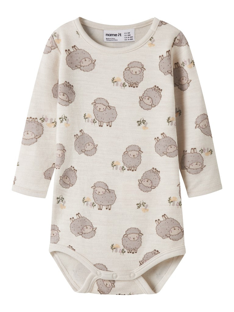 Body Merinoull/Bomull Wup Får Beige