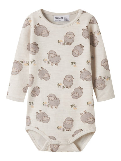 Body Merinoull/Bomull Wup Får Beige
