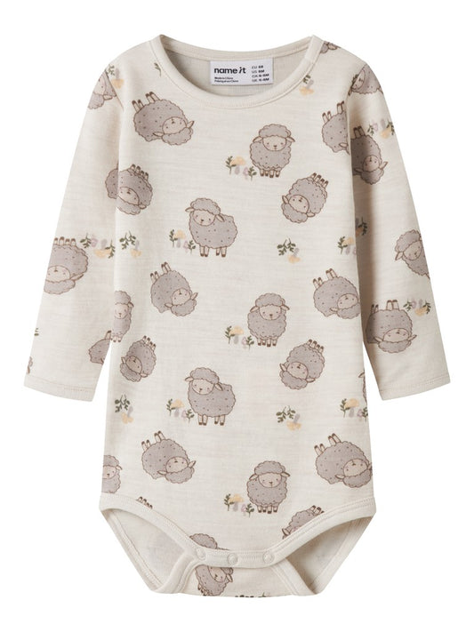 Body Merinoull/Bomull Wup Får Beige