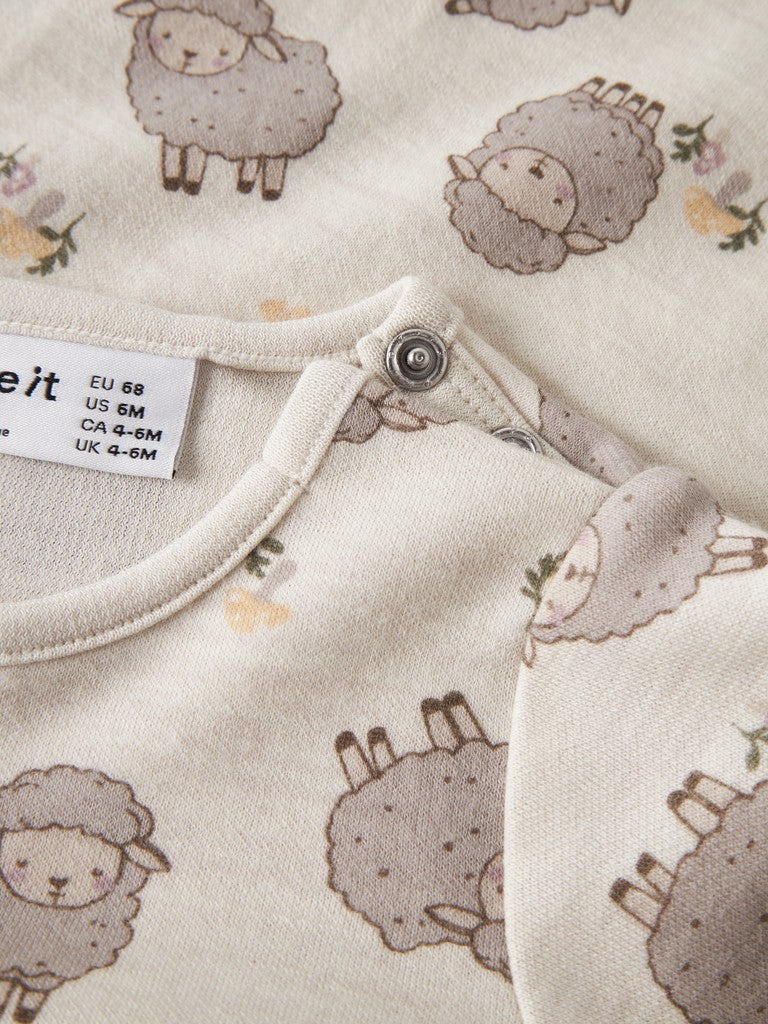 Body Merinoull/Bomull Wup Får Beige