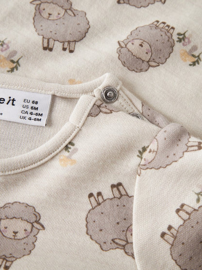 Body Merinoull/Bomull Wup Får Beige