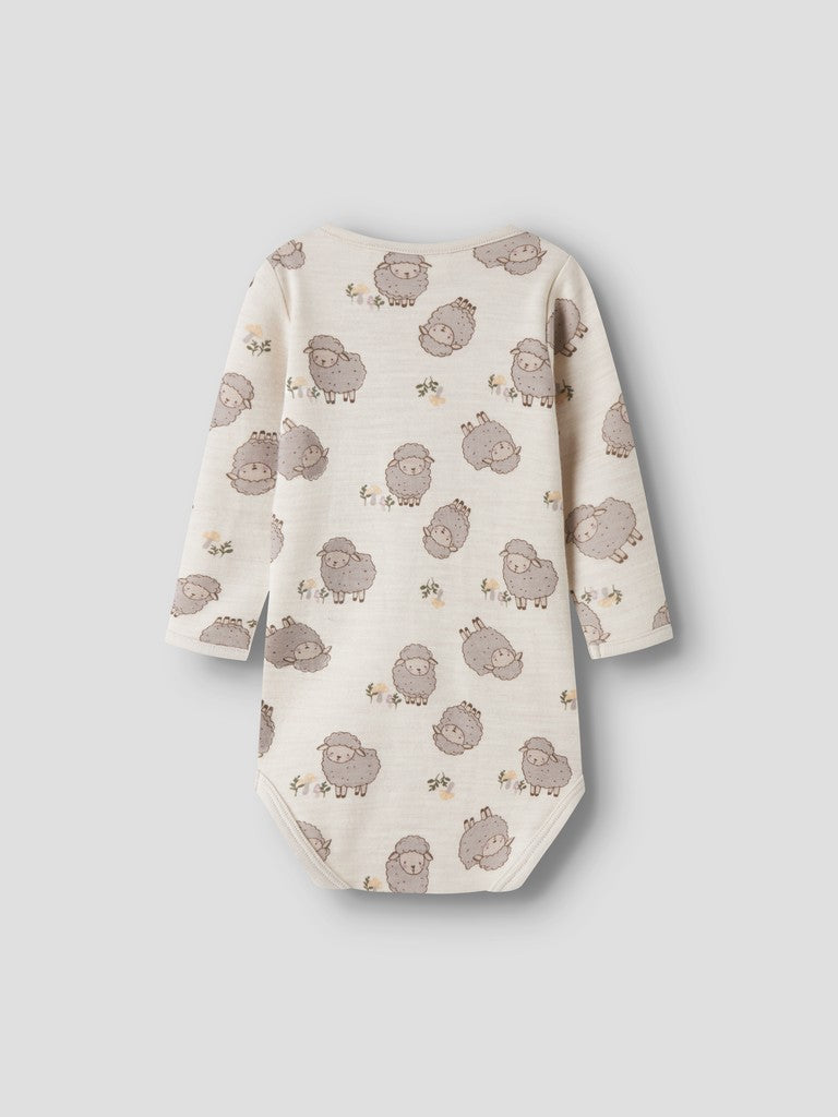 Body Merinoull/Bomull Wup Får Beige