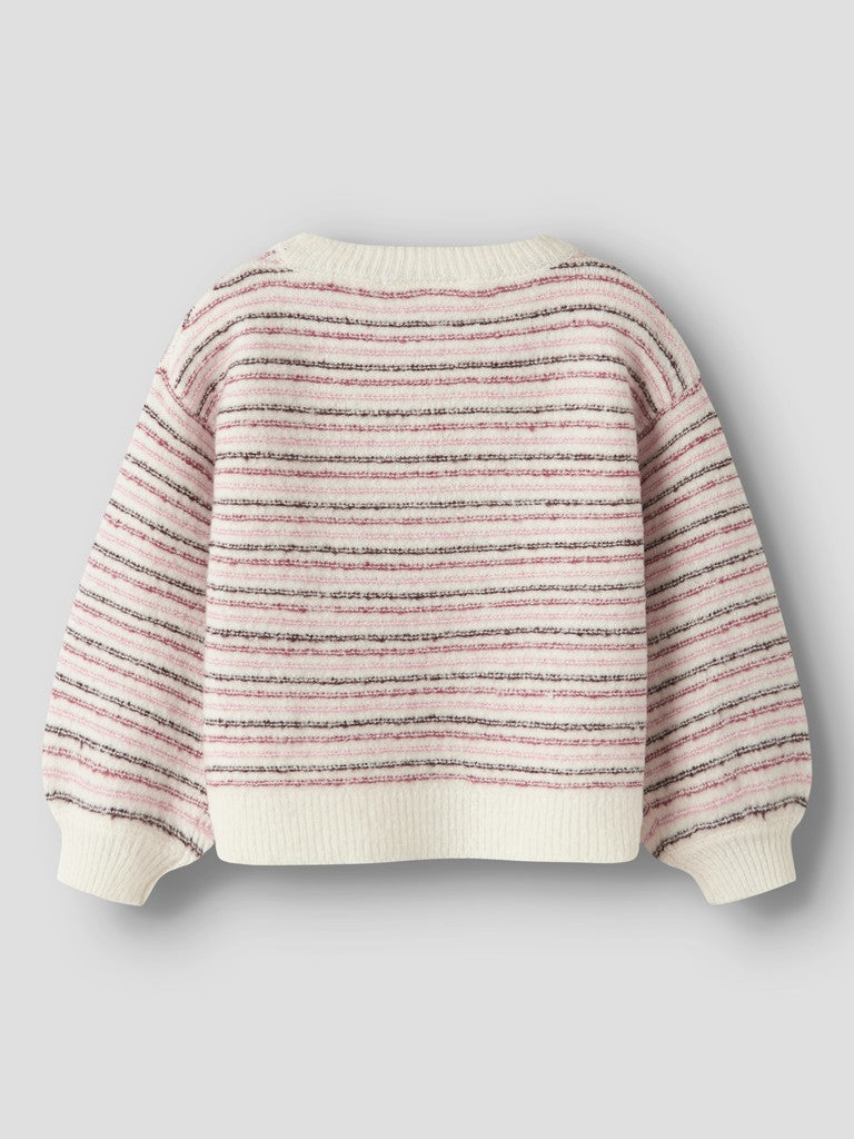 Stickad Tröja Noelle M Ränder Rosa