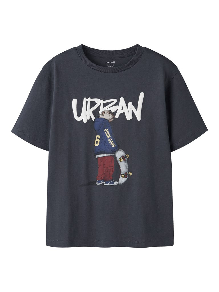 T-shirt Nael Hund Skate Blå