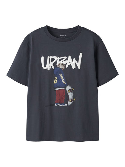 T-shirt Nael Hund Skate Blå