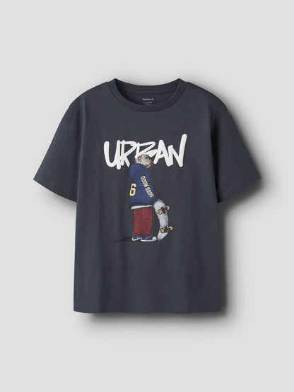T-shirt Nael Hund Skate Blå