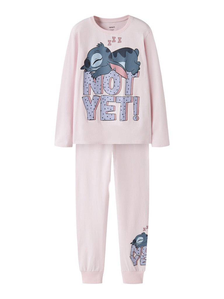 Pyjamas Stitch Anda 2-delad Rosa