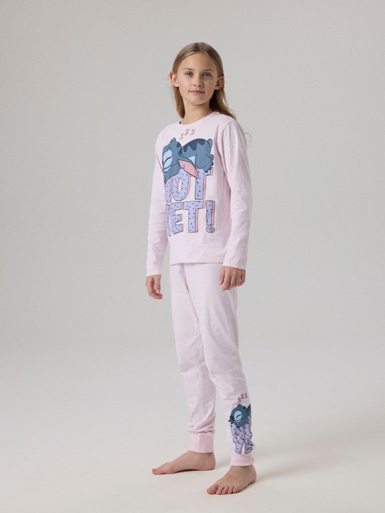 Pyjamas Stitch Anda 2-delad Rosa