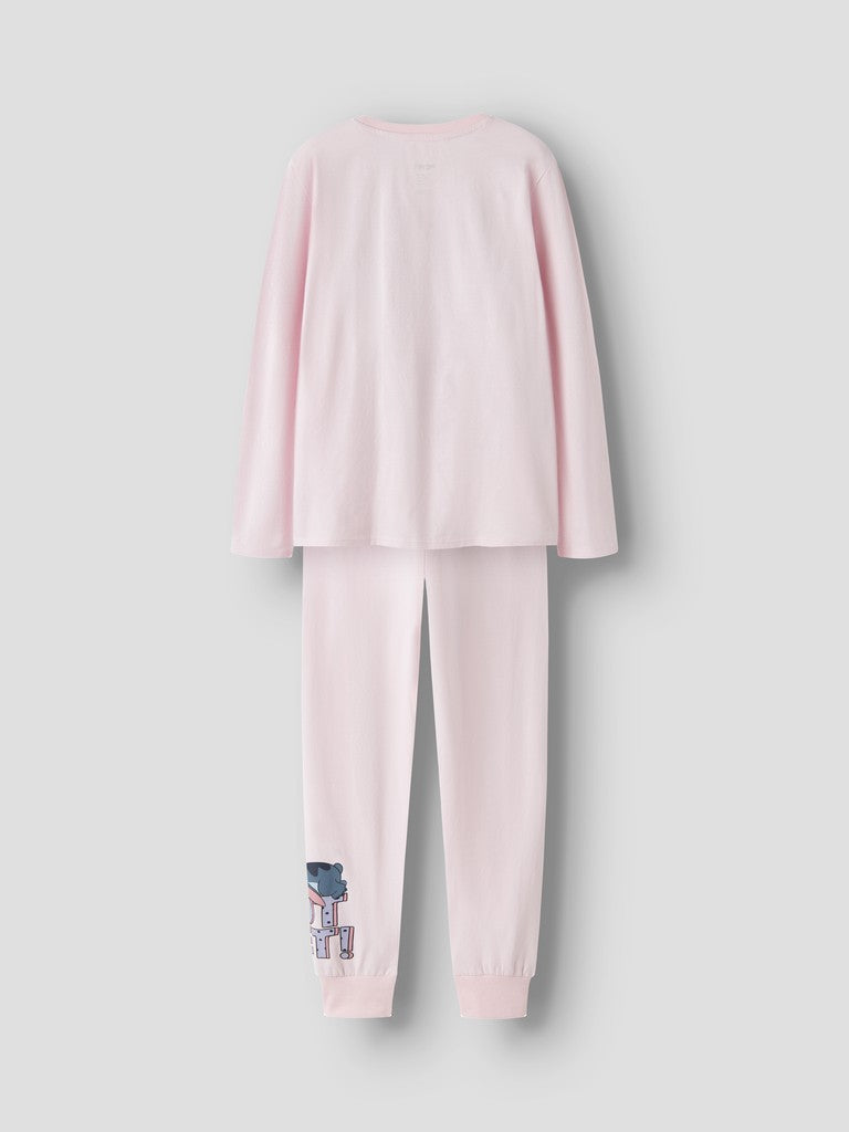 Pyjamas Stitch Anda 2-delad Rosa