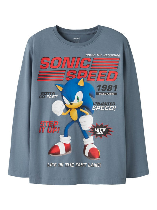 T-shirt Sonic Långärmad Atti Blå