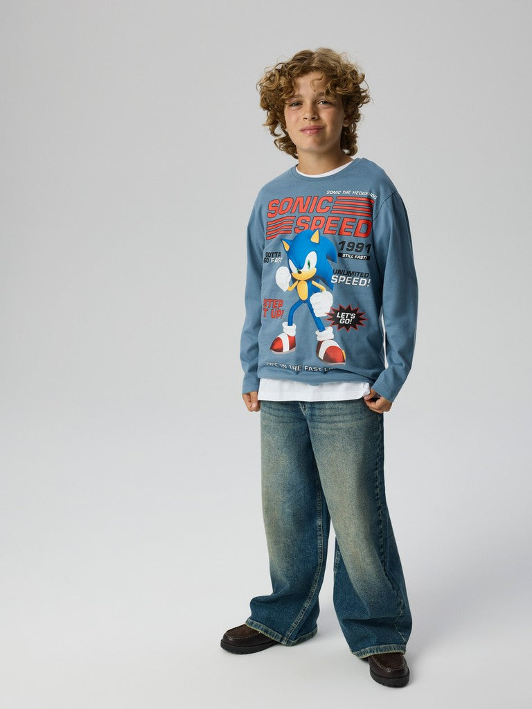 T-shirt Sonic Långärmad Atti Blå