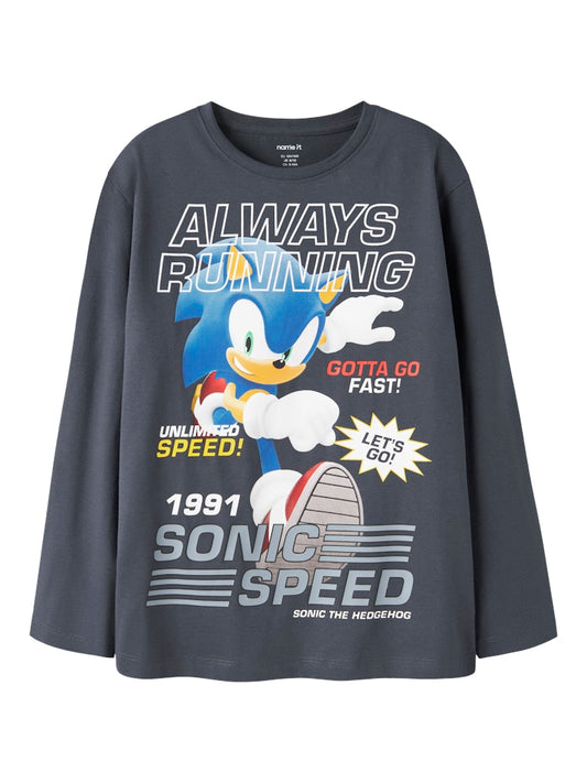 T-shirt Sonic Långärmad Atti Blå