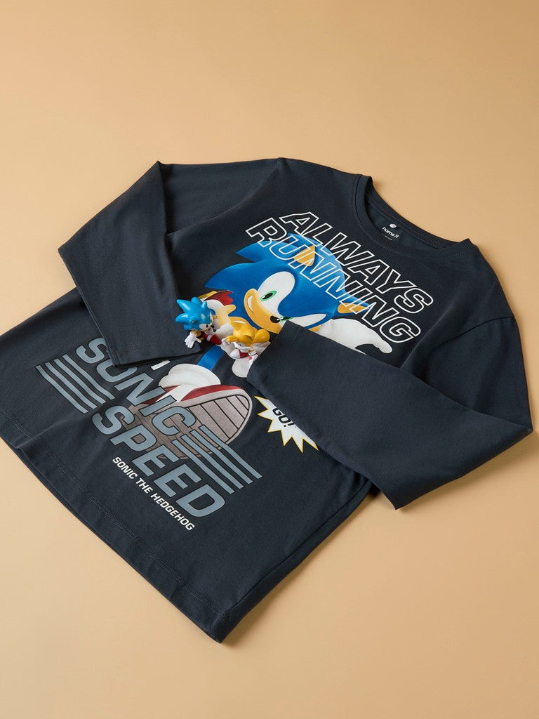 T-shirt Sonic Långärmad Atti Blå