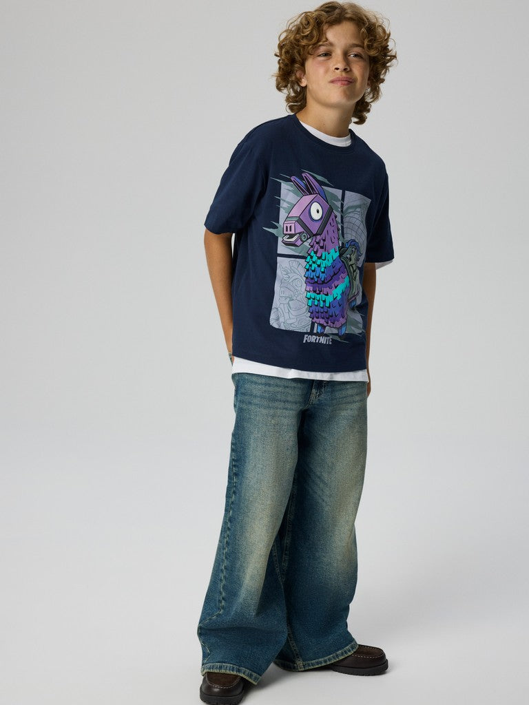 T-shirt Fortnite Amos Blå