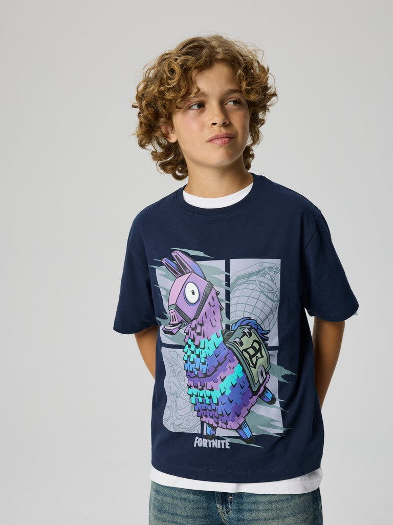 T-shirt Fortnite Amos Blå