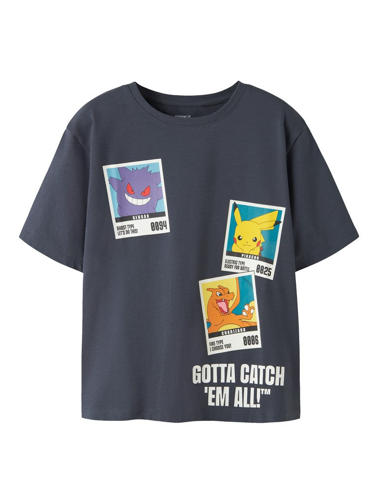 T-shirt Pokémon Kortärmad Sebast Blå