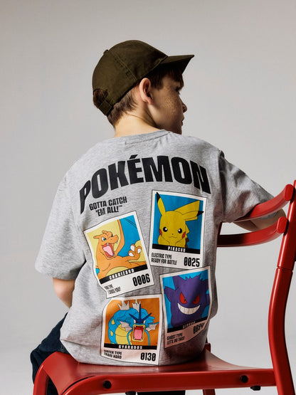 T-shirt Pokémon Kortärmad Sebast Grå