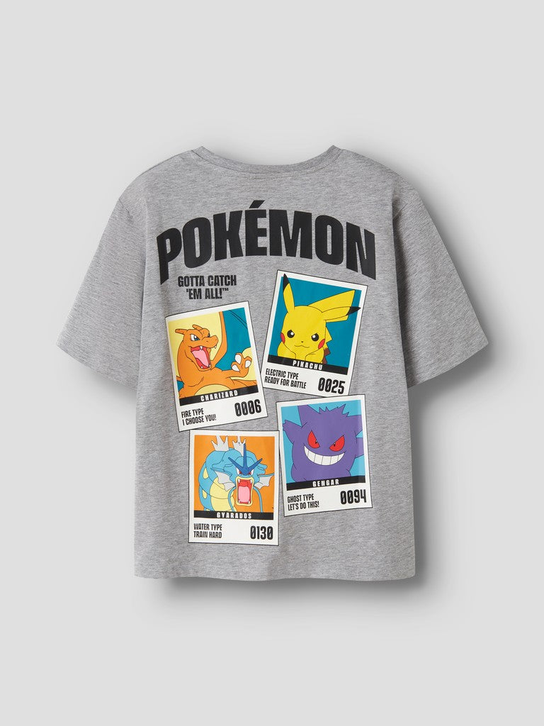 T-shirt Pokémon Kortärmad Sebast Grå