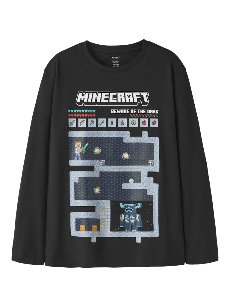 Långärmad Topp Minecraft Ar Svart