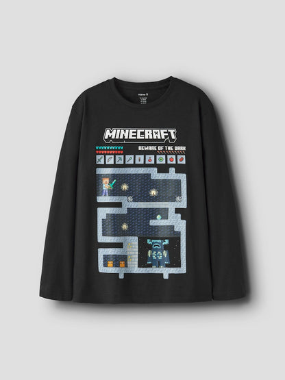 Långärmad Topp Minecraft Ar Svart