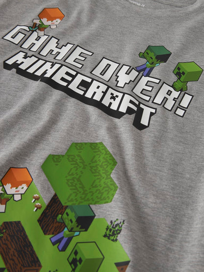 Långärmad Topp Minecraft Ar Grå