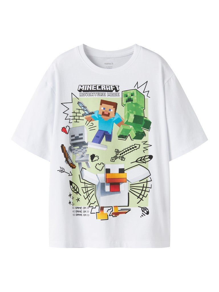T-shirt Minecraft Kortärmad Sena Vit