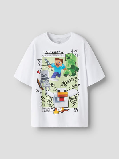 T-shirt Minecraft Kortärmad Sena Vit