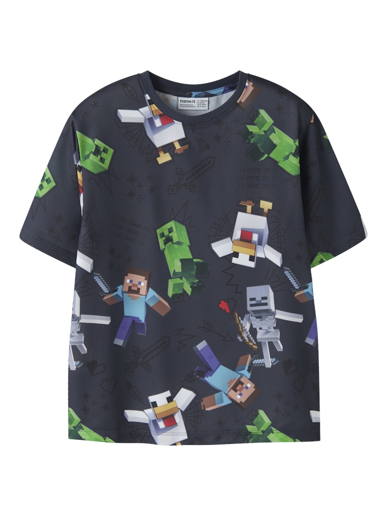 T-shirt Minecraft Stef Poly Blå