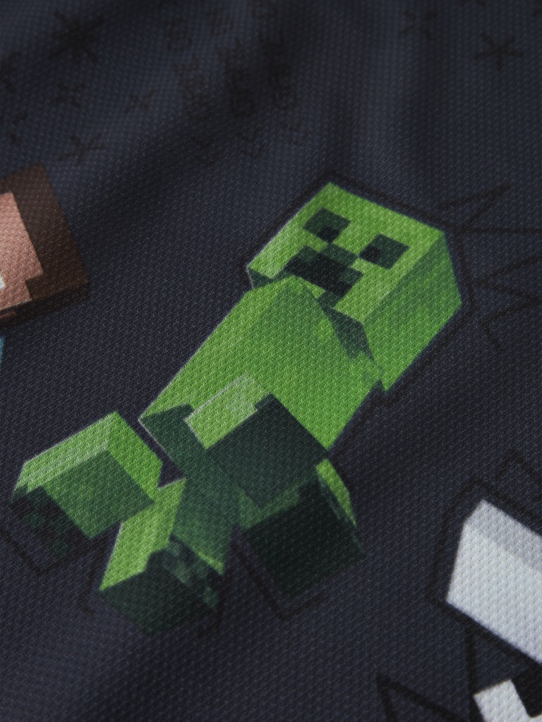 T-shirt Minecraft Stef Poly Blå