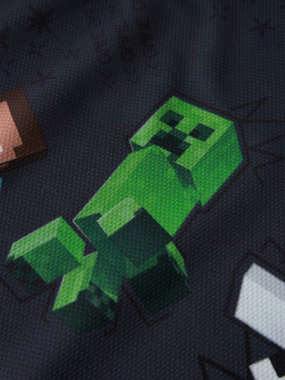T-shirt Minecraft Stef Poly Blå