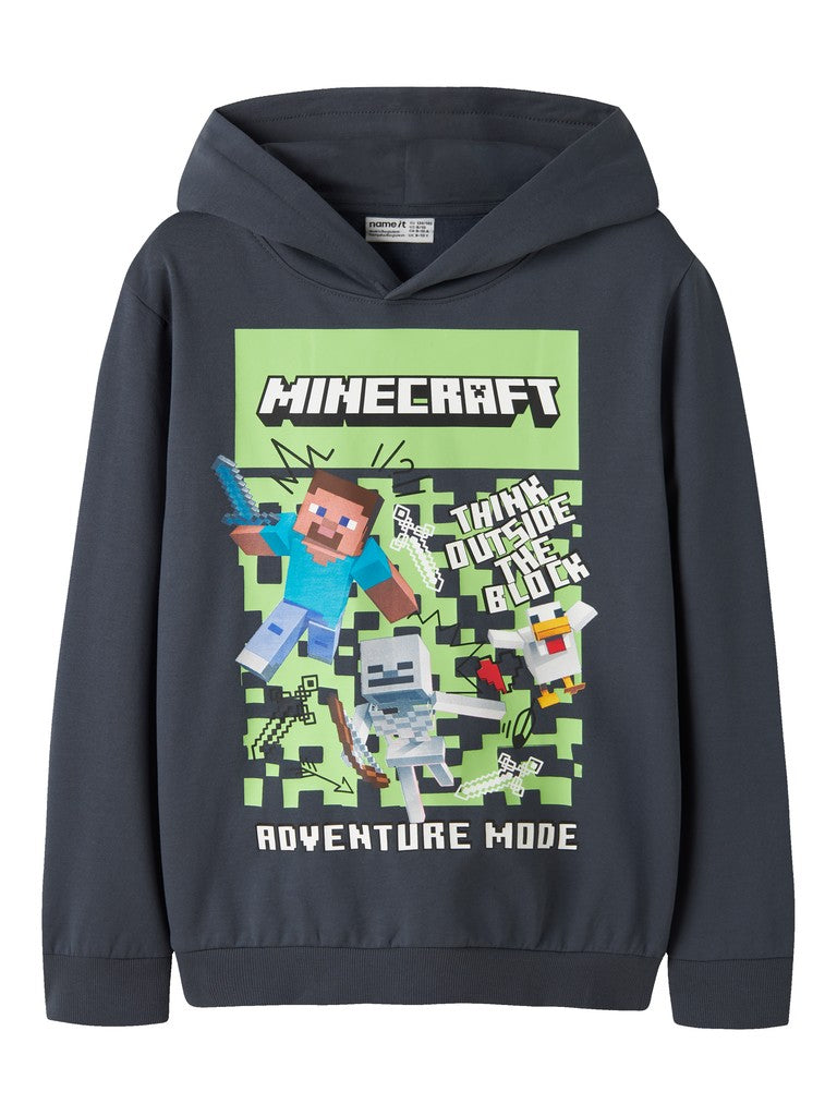 Hoodie Minecraft Blå
