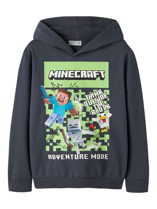 Hoodie Minecraft Blå