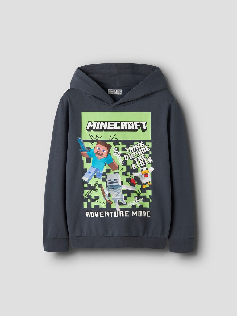 Hoodie Minecraft Blå