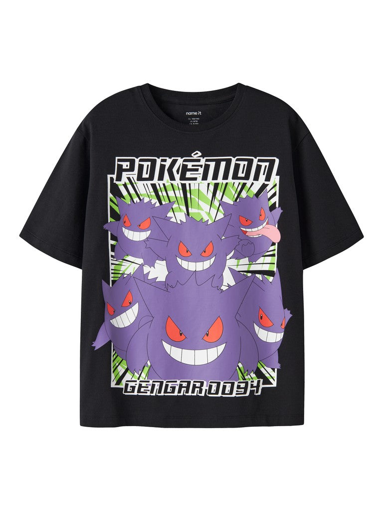T-shirt Pokémon Kortärmad Gengar Sixth Svart