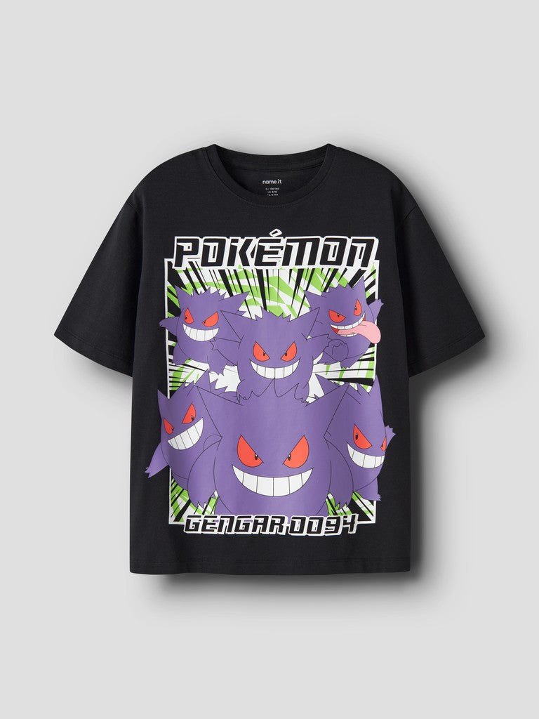 T-shirt Pokémon Kortärmad Gengar Sixth Svart