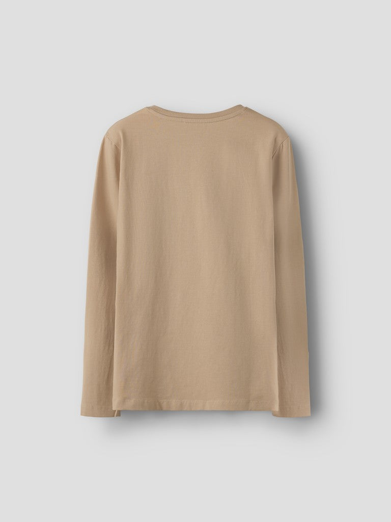 Långärmad Topp Fotboll Vux Beige