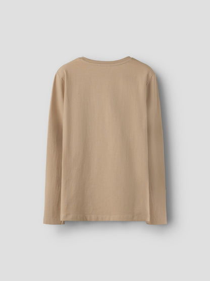Långärmad Topp Fotboll Vux Beige