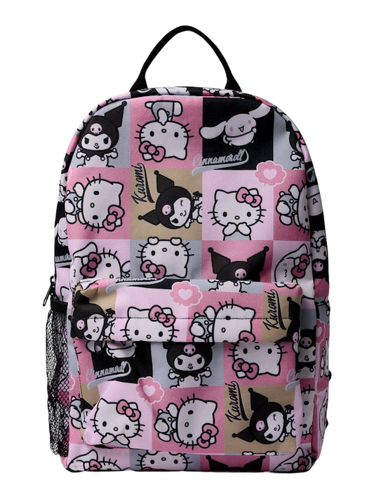 Ryggsäck Hello Kitty Mönstrad Rosa