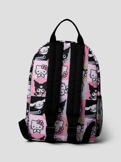 Ryggsäck Hello Kitty Mönstrad Rosa