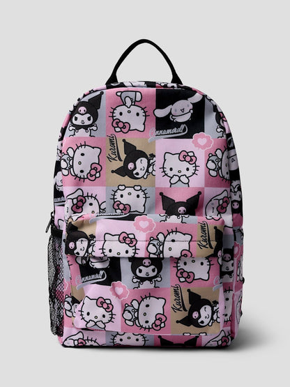Ryggsäck Hello Kitty Mönstrad Rosa