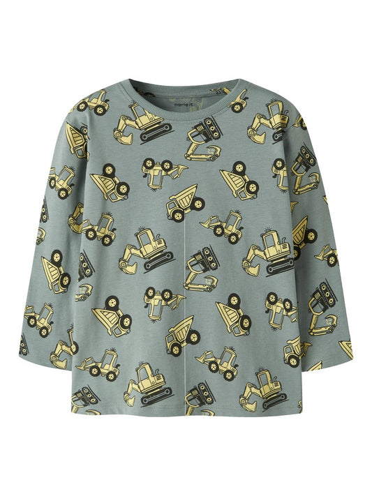 T-shirt Långärmad Grävmaskin Veldo Grön