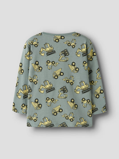 T-shirt Långärmad Grävmaskin Veldo Grön