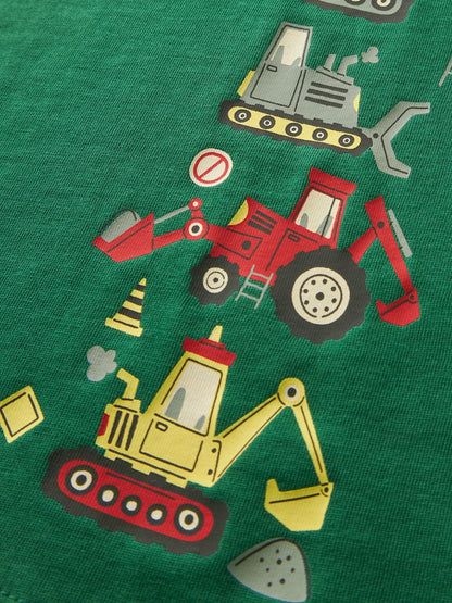 T-shirt Långärmad Grävmaskin Veldo Grön