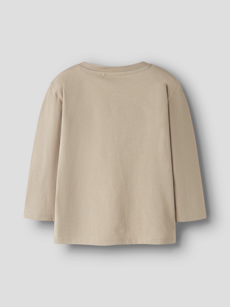 T-shirt Långärmad Grävmaskin Veldo Beige