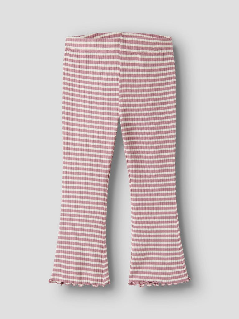 Bootcut Byxa/Leggings Vemma Ribbad Randig Rosa