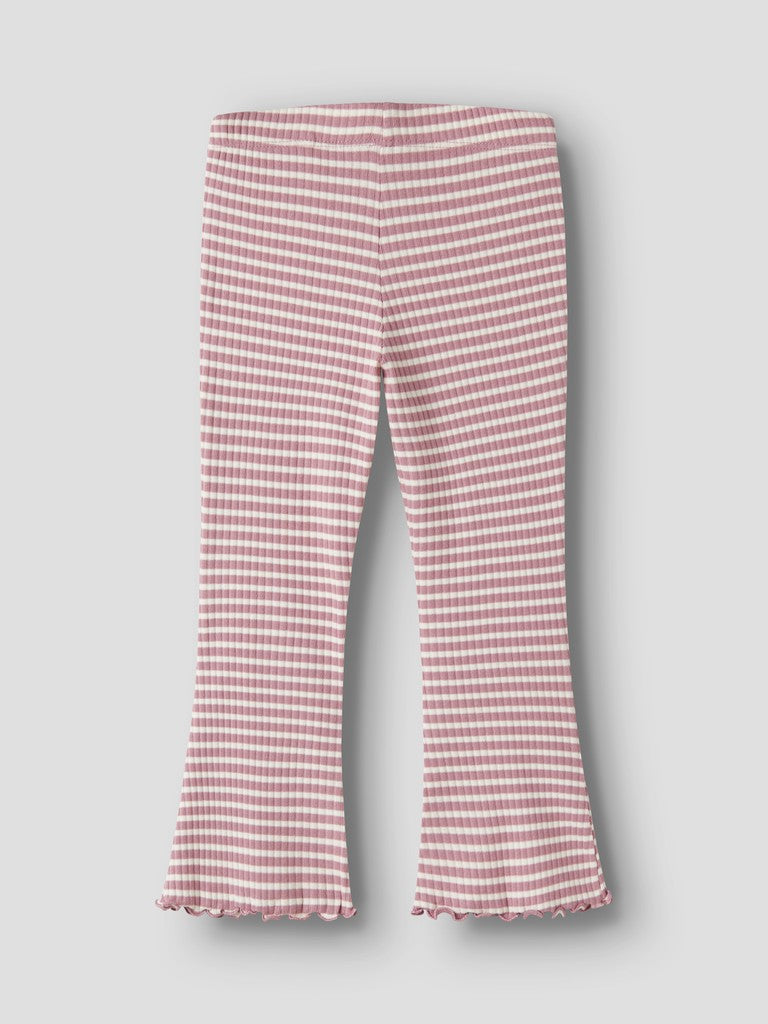 Bootcut Byxa/Leggings Vemma Ribbad Randig Rosa