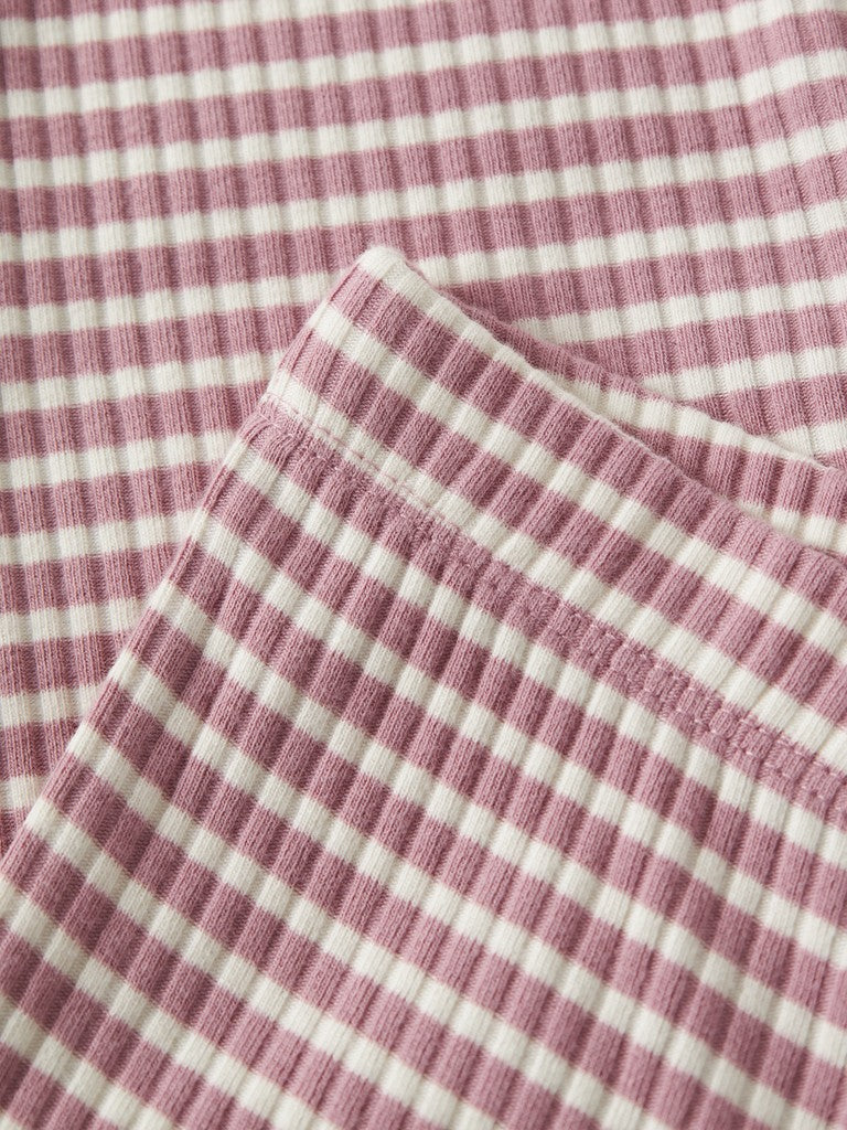Bootcut Byxa/Leggings Vemma Ribbad Randig Rosa