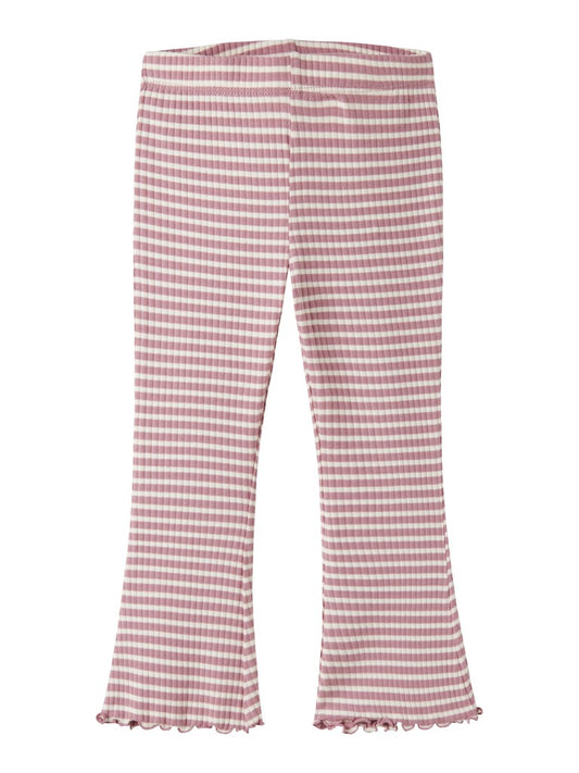 Bootcut Byxa/Leggings Vemma Ribbad Randig Rosa