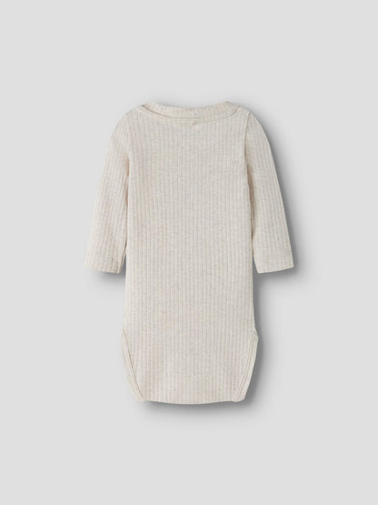 Body Långärmad Olander Ribbad Bil Beige